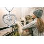 Animal Dog Necklaces Puppy Pendant Dog with Bone Necklace S925 Sterling Silver Birthday Gift for Women Teen Girls Birthday Gifts