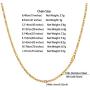 Figaro Chain Men 316 Stainless Steel 3mm/6mm Width Figaro Chains Mens 18 inches-30 inches Necklace Black Gun/18K Gold Plated Hip-Hop Jewelry