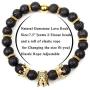 GVUSMIL Imperial Crown Bead Bracelet King&Queen Luxury Charm Couple Jewelry Xmas Gift for Women Men