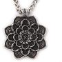GUNGNEER Mandala Ohm Necklace Lotus Flower Jewelry Men Women Stainless Steel Charm Hindu Chain Metitation Symbol