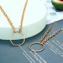 sailimue Women Hip Hop Costume Kit Gold Chain Necklace Bracelet Bamboo Hoop Earrings for Women Men Costume Jewelry Set Punk Rapper Style 80s/ 90s Party Accessories