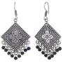 Efulgenz Indian Vintage Retro Ethnic Gypsy Oxidized Boho Dangle Drop Hook Earrings for Girls and Women Love Gift