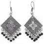 Efulgenz Indian Vintage Retro Ethnic Gypsy Oxidized Boho Dangle Drop Hook Earrings for Girls and Women Love Gift