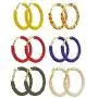6 Pairs Bohemia Beaded Hoop Earrings Colorful Handmade Big Circle Seed Beaded Dangle Earrings Multicolor Boho Round Geometry Chic Statement Drop Earrings for Women and Girls Ethnic Jewelry 6 Pairs Bohemia Beaded Hoop Earrings Colorful Handmade Big Circle Seed Beaded Dangle Earrings Multicolor Boho Round Geometry Chic Statement Drop Earrings for Women and Girls Ethnic Jewelry