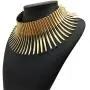 Mrotrida Womens Big African Necklace Indian Style Bending Alloy Big Thorn Statement Collar Choker