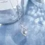 Womens 925 Sterling Silver Necklace Infinity Love Rose Gold White Gold Plated Pendant CZ Diamond Necklace Best Valentines Day