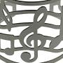 Embolden Jewelry Musical Note Cuff Bracelet - G Clef Notes Design - Polished Stainless Steel for Musicians/Piano Lesson Gifts/Girls & Women