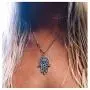Olbye Hamsa Pendant Necklace Silver Hamsa Hand Necklace Choker Minimal Necklace Jewelry for Women and Girls Olbye Hamsa Pendant Necklace Silver Hamsa Hand Necklace Choker Minimal Necklace Jewelry for Women and Girls