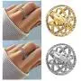 YandMe 2019 New Astronomical Sphere Ball Ring Vintage Foldable Open Cosmic Ring Best Gift for Lover