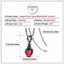 Heavstjer Punk Rock Stainless Steel Dragon Claw Pendant Crystal Ball Necklace,24inches Link Chain
