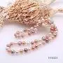 JYXJEWELRY Classic Multi-Color Pearl Necklace Bracelet Set 8-9mm Potato Shape Freshwater Cultured Pearl Jewelry Set for Women 19''
