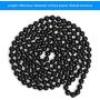 CrazyPiercing Faux Pearls Beads Necklace, Glass Strand Beads Necklace Chain, 1920s Fashion Imitation Pearls Long Necklace Vintage Costume Jewelry Necklace 55'' Diameter of Pearl 0.32'' for Women Girls