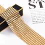 Sethain Boho Sequin Choker Necklace Gold Shiny Sequins Short Chain Party Necklace Jewelry Accessories for Women and Girls