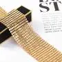 Sethain Boho Sequin Choker Necklace Gold Shiny Sequins Short Chain Party Necklace Jewelry Accessories for Women and Girls