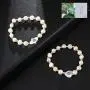 evil eye pearl bracelet for girl women, white bracelets pearl jewelry, Hand of Fatima Natural pearl stretch Handmade Turkish blue eyes bracelet evil eye pearl bracelet for girl women, white bracelets pearl jewelry, Hand of Fatima Natural pearl stretch Handmade Turkish blue eyes bracelet
