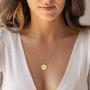 Evil Eye Necklace for Women Gold Medallion Coin Necklace Crescent Moon Necklace Protection Hamsa Necklace 18K Gold Plated Necklaces for Women Dainty Jewelry Gift
