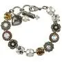Mariana Jewelry Champagne and Caviar Bracelet, Silver Plated with Crystal, Nature Collection MAR-B-4045_1 3911 SP