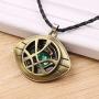 Doctor Strange Necklace - Eye of Agamotto Pendant Necklace with Black Chain Perfect Gifts for Doctor Strange Fans