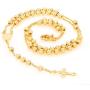 LIFETIME JEWELRY Small Rosary Necklace [ Prayer Beads ] 24K Real Gold Plated