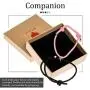 Couple Magnetic Bracelet Set Rope Braided Charm Adjustable Couple Gift Jewelry Set Box for Women Men 2 Pack