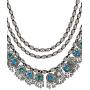 Crunchy Fashion Bollywood Traditional Indian/Bohemian Style Afgani Oxidised Silver Statement Necklace for Women