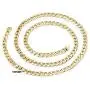 Gold Chain Necklace 9MM 14K Diamond Cut Smooth Cuban Link with a Warranty of A Lifetime USA Made!