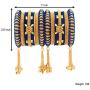 Aheli Indian Traditional Velvet Bangle Set with Hangings Chudha Set Wedding Wear Fashion Jewelry for Women
