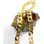 Gold Cuban Link Chain Necklace for Men Real 14MM 24K Plated Karat Diamond Cut Heavy w Solid Thick Clasp US MADE