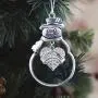 Inspired Silver - Great Grandma Charm Ornament - Silver Pave Heart Charm Snowman Ornament with Cubic Zirconia Jewelry Inspired Silver - Great Grandma Charm Ornament - Silver Pave Heart Charm Snowman Ornament with Cubic Zirconia Jewelry