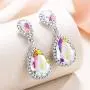 EVER FAITH Womens Austrian Crystal Wedding Tear Drop Dangle Earrings EVER FAITH Womens Austrian Crystal Wedding Tear Drop Dangle Earrings