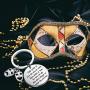 FUSTMW Drama Keychain Theater Gifts Comedy Tragedy Masks Keychain Drama Graduation Gifts for Drama Students Actor Actress Gifts