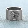 N-A 316L Stainless Steel Tree of Life Rings for Women 14 mm Wide Wisdom Tree Party/Wedding/Gift Rings Finger Ring Jewelry