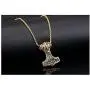 PAURO Mens Stainless Steel Thors Mjolnir Hammer Pendant Necklace Viking Jewelry PAURO Mens Stainless Steel Thors Mjolnir Hammer Pendant Necklace Viking Jewelry