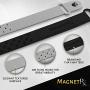 MagnetRX® Ultra Strength Sports Magnetic Bracelet - Waterproof Silicone Bracelet for Pain Relief, Circulation, Energy & Balance - Wide Magnetic Therapy Bracelet for Men & Women (Grey | Standard Size)