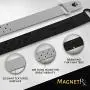 MagnetRX® Ultra Strength Sports Magnetic Bracelet - Waterproof Silicone Bracelet for Pain Relief, Circulation, Energy & Balance - Wide Magnetic Therapy Bracelet for Men & Women (Grey | Standard Size)