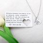 FUSTMW Engraved Wallet Inserts Card Long Distance Couples Gif Metal Wallet Insert Necklace Couple Matching Set Gif Deployment Gif for Him Her
