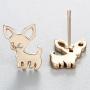 Chengxun Cute Chihuahua Stud Earrings