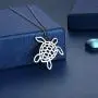 CASSIECA Animal Necklaces for Women Silver Panda Turtle Bee Whale Pendant Necklace Dainty Chain Minimalist Simple Cute Necklaces Jewelry Birthday Gift for Daughter Girlfriend