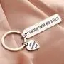 SEIRAA Knitting Gift Crochet Jewelry I Swoon Over Big Balls Keychain Knitter Gift Crocheting Jewelry Maker Gift for Women SEIRAA Knitting Gift Crochet Jewelry I Swoon Over Big Balls Keychain Knitter Gift Crocheting Jewelry Maker Gift for Women