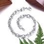 ChainsPro Oval Rolo Cable Chain Bracelet,6/8/11MM Width,19/21CM,316L Stainless Steel/18K Gold Tone (Send Gift Box)