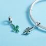 ABAOLA Green Cactus Charm 925 Sterling Silver Botany Charm Beads for Fashion Charms Bracelet & Necklace
