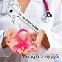 ENSIANTH Cancer Awareness Keychain Her Fight is My Fight Keychain Cancer Survivor Gift Cancer Fighter Gift