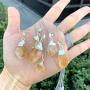 Genuine Sterling Silver Raw Amethyst Citrine Gemstone Necklace 18 inch Healing Crystals Chakra Stones Women Girls Birthday Mothers Gifts