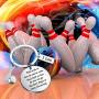 FUSTMW Bowling Ball Keychain Bowling Team Gifts Bowling Coach Keychain Bowling Player Inspiration Gifts for Bowling Lovers Jewelry Take Pride in How Far You Have Come