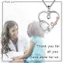 APOTIE 925 Sterling Silver Stethoscope Heart Pendant Necklace Love Charm Jewelry Nurse Gifts for Doctor Nurse Graduation Medical Student APOTIE 925 Sterling Silver Stethoscope Heart Pendant Necklace Love Charm Jewelry Nurse Gifts for Doctor Nurse Graduation Medical Student