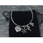 Infinity Collection Ice Skating Coach Bracelet, Figure Skating Jewelry, Ice Skating Jewelry, Ice Skate Charm Bracelet - Perfect Figure Skating Coach Gift