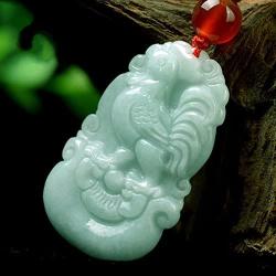 c1lint7785631 Boutique Jadeite Hisui Jade Grade A Gemstone Zodiac Made Horoscope Animal Sign Necklace Pendant Amulet