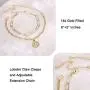 MONOZO Gold Initial Bracelets for Women, Dainty 14K Gold Filled Layered Letter Initial Bracelet Personalized 26 Alphabet Hexagon Monogram Charm Bracelet Jewelry Gifts for Girls MONOZO Gold Initial Bracelets for Women, Dainty 14K Gold Filled Layered Letter Initial Bracelet Personalized 26 Alphabet Hexagon Monogram Charm Bracelet Jewelry Gifts for Girls