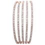 Rosemarie Collections Womens 5 Strand Rhinestone Statement Bracelet