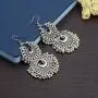Zephyrr Fashion Turkish Style Beaded Layered Chandbali Earrings Statement Jewelry for Women (JAE-4887)